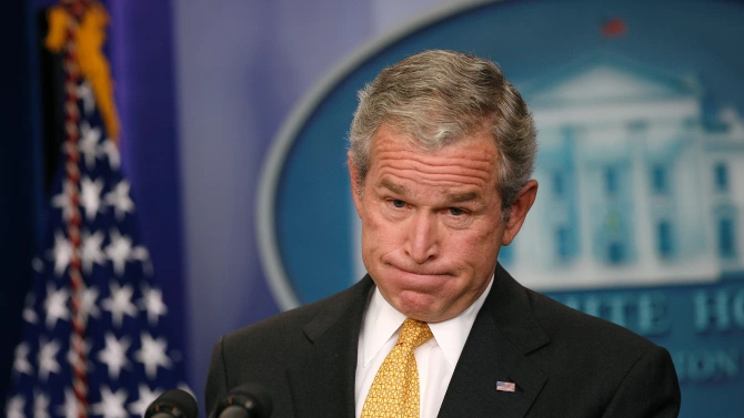 Републиканецът Джордж Буш който беше президент на САЩ от 2001