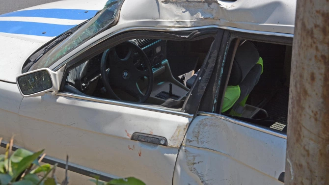 19 годишен шофьор е катастрофирал край Пловдив той и спътникът му са