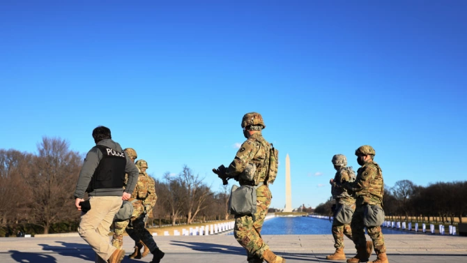 Националната гвардия разшири периметъра за охрана във Вашингтон преди встъпването