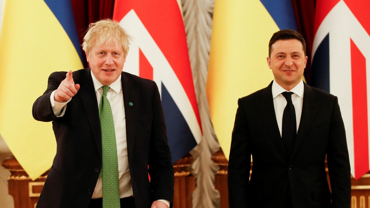 Зеленски похвали Борис Джонсън за подкрепата за Украйна