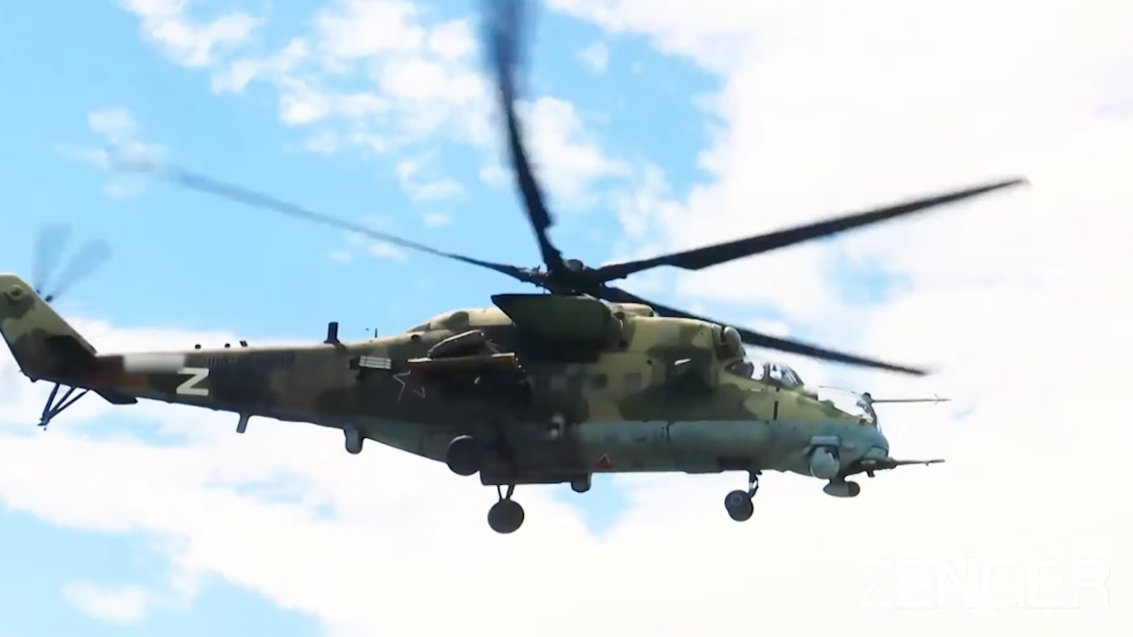 Русия разпространи странно видео с участието на военен хеликоптер
