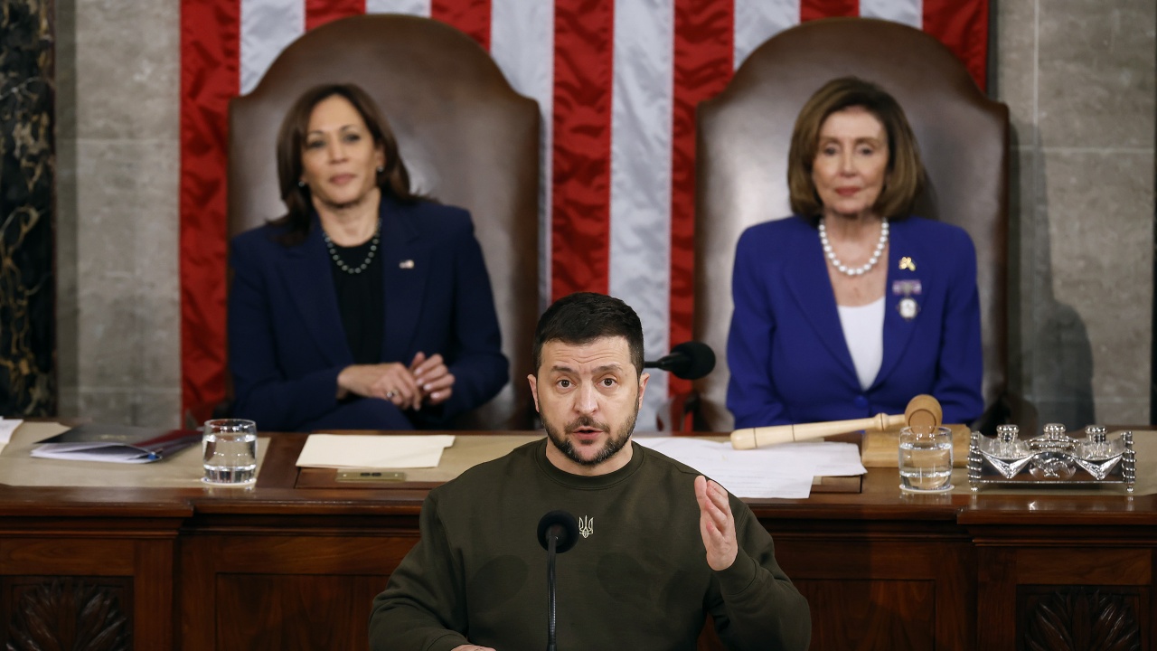 Зеленски призова Конгреса на САЩ да продължи подкрепата за Украйна