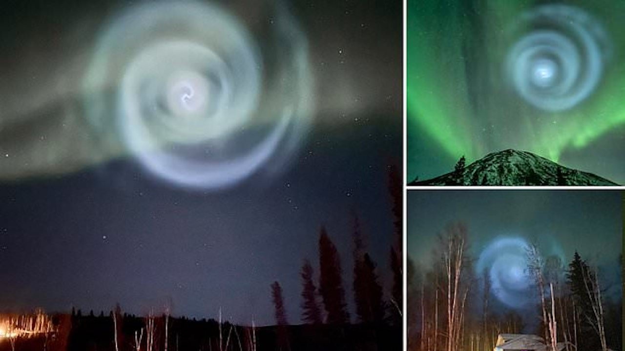 Мистериозна спирала се появи в небето на Аляска