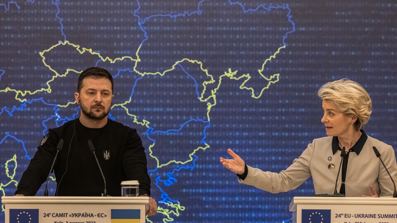 Фон дер Лайен и Володимир Зеленски обсъдиха напредъка на Украйна по пътя към членство в ЕС
