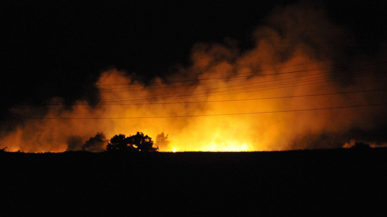 Пожарът край Хвойна се разраства, вероятно е тръгнал от незагасена цигара