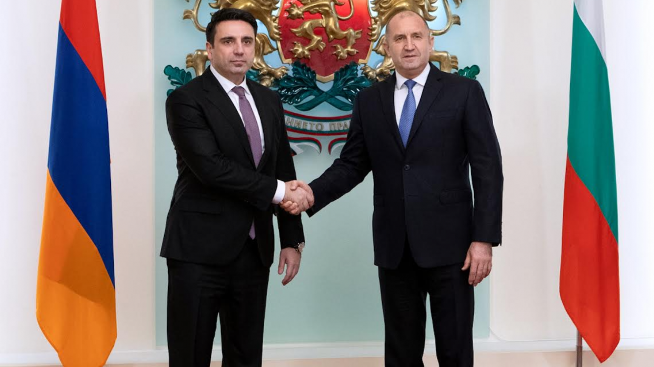 Румен Радев се срещна с председателя на Националното събрание на Армения