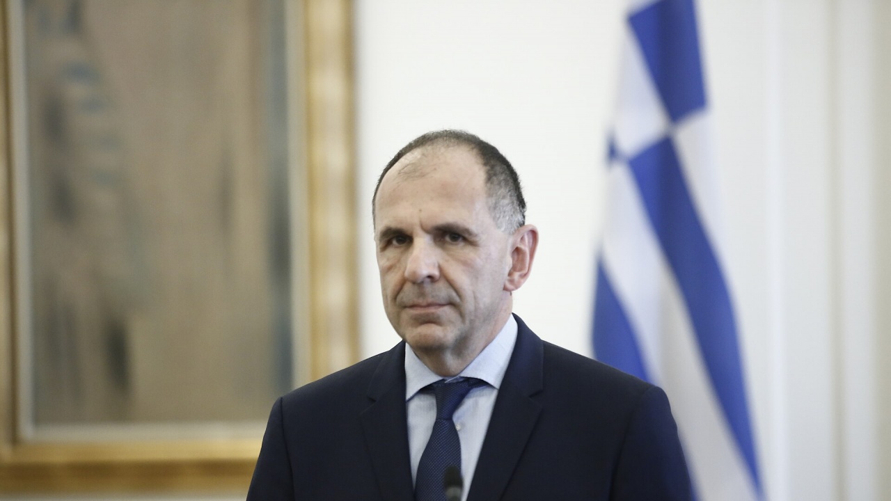 Министърът на външните работи на Република Гърция Георгиос Герапетритис пристига