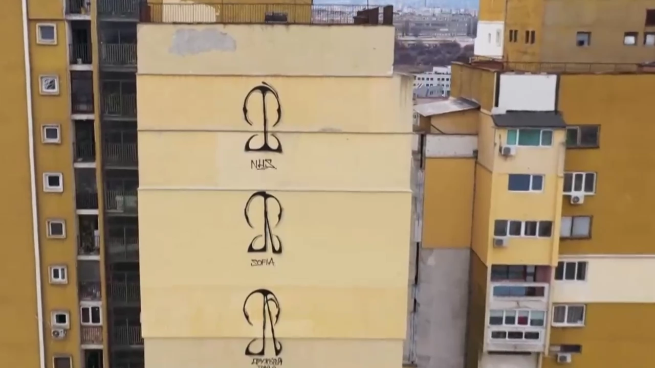 Столичният инспекторат състави акт на германеца надраскал мистериозните  графити по сгради