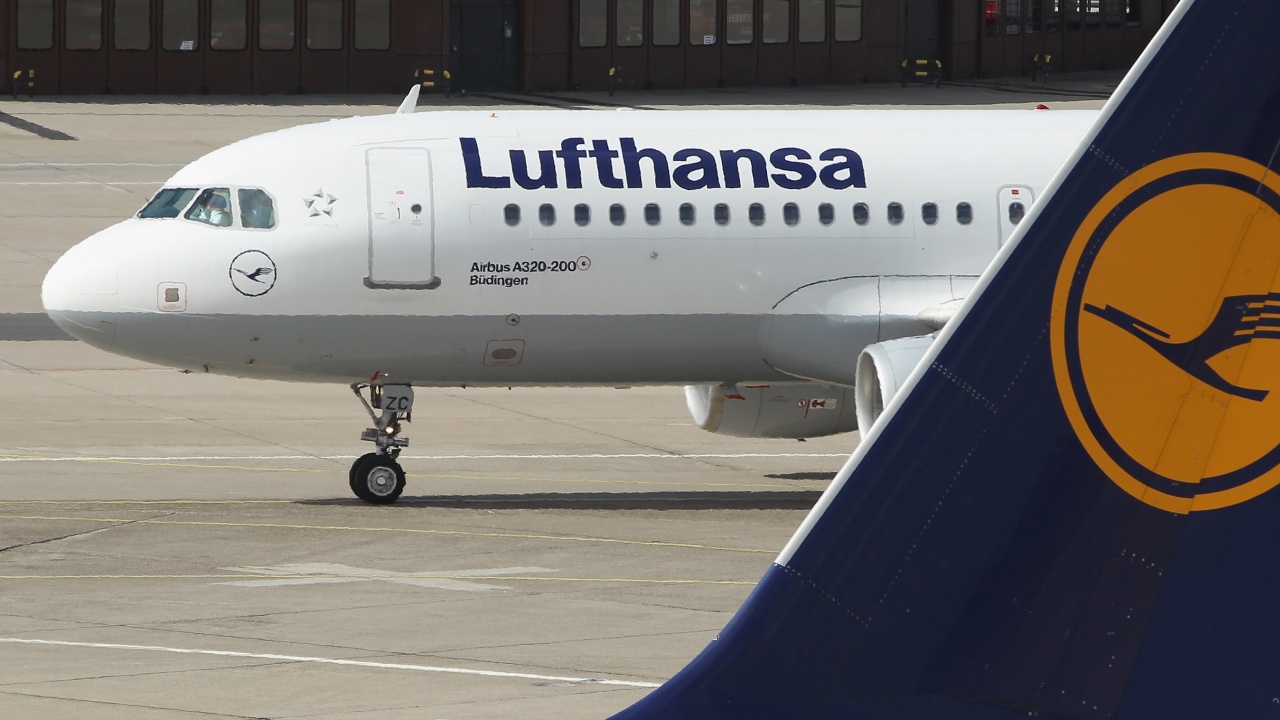 Авиокомпания Луфтханза“ (Lufthansa) има отменени полети в периода от 6