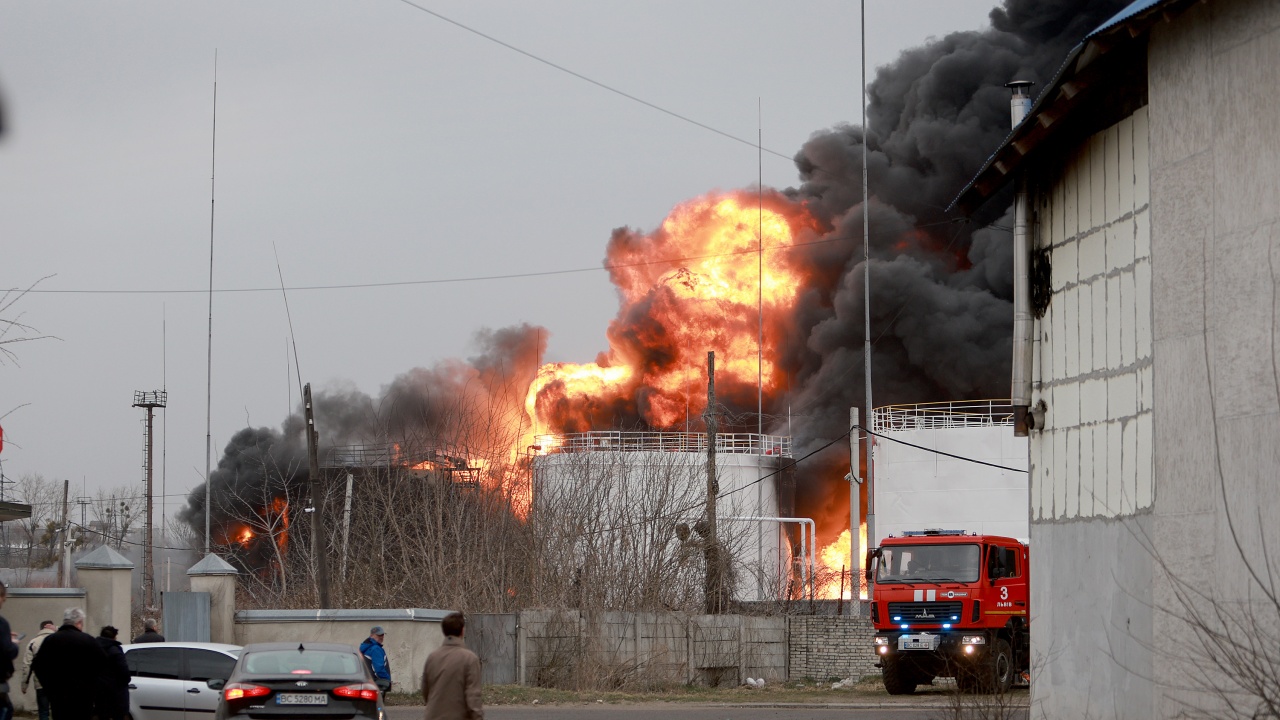 Пожар избухна в Казанското висше командно танково училище