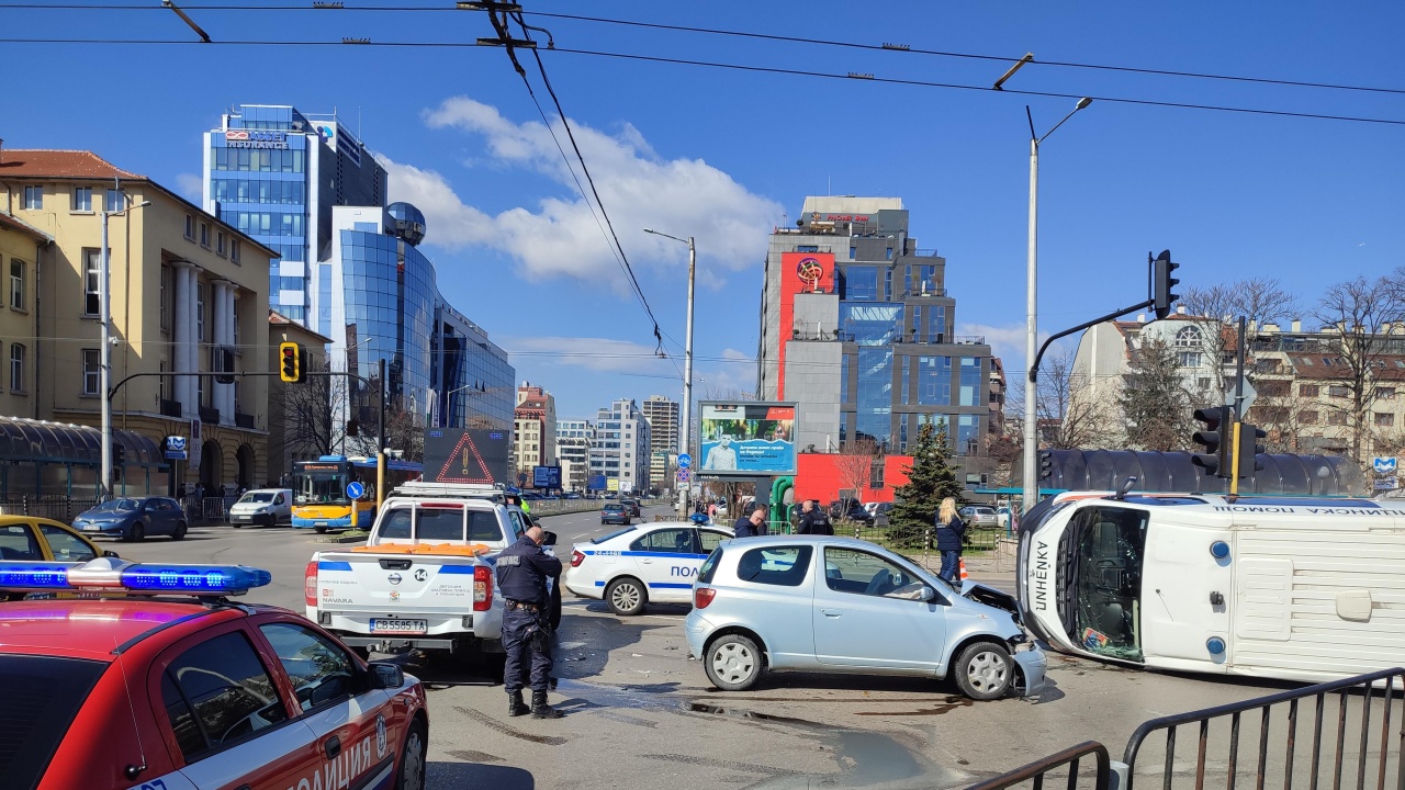 Тежка катастрофа в центъра на София