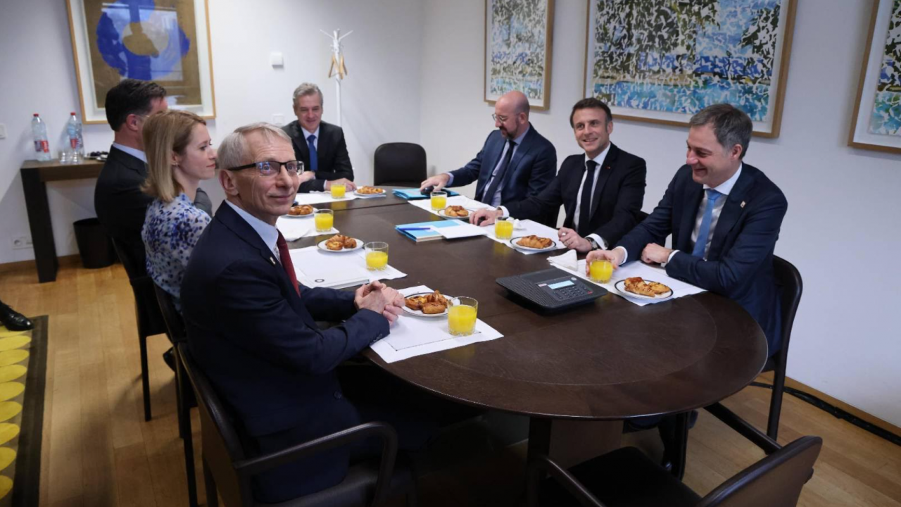 Акад. Денков обсъди европейския дневен ред с Еманюел Макрон, Шарл Мишел и трима премиери от ЕС