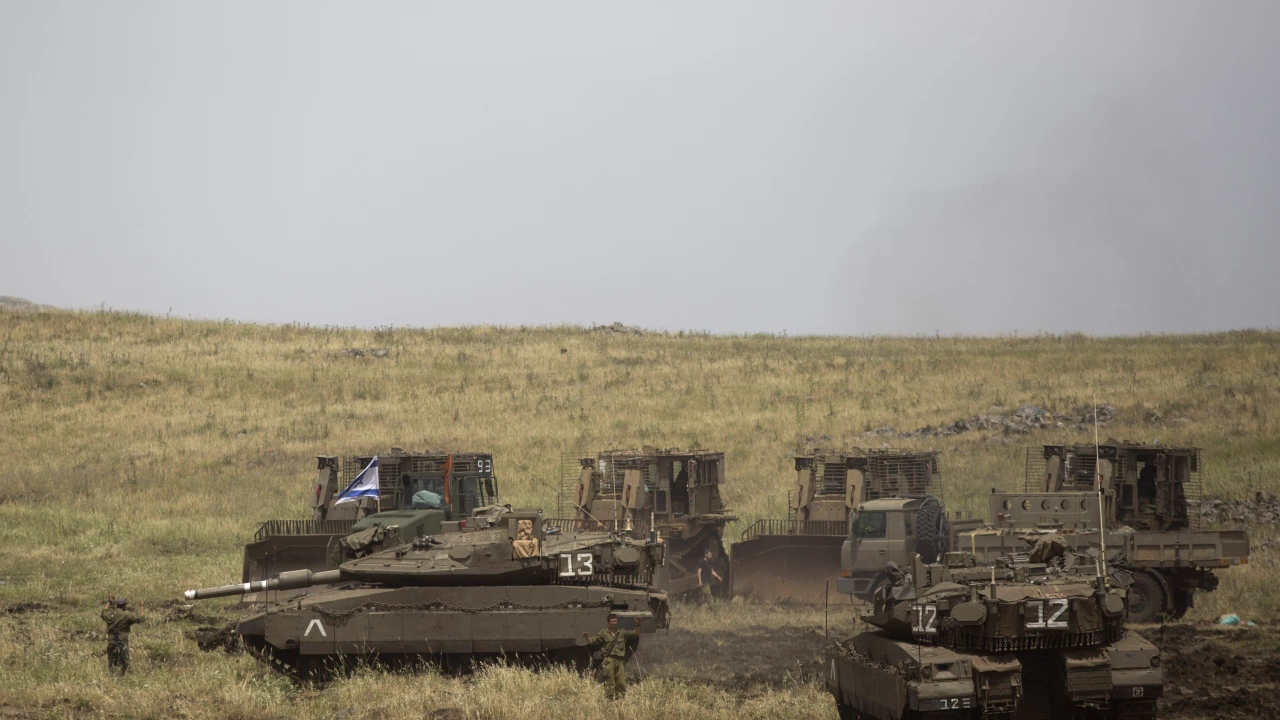 Израелската армия днес отново атакува позиции на проиранската милиция Хизбула