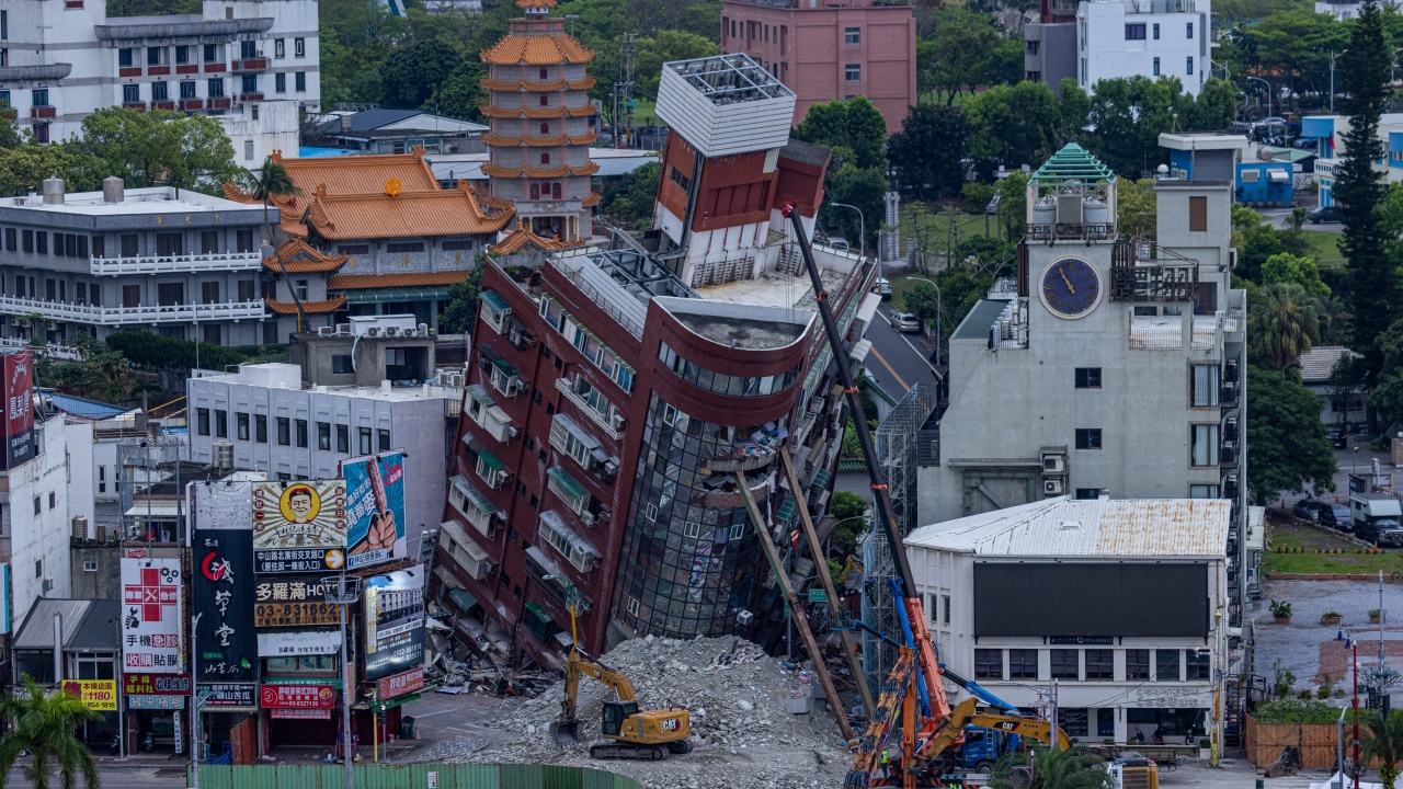 Земетресение разлюля Източен Тайван