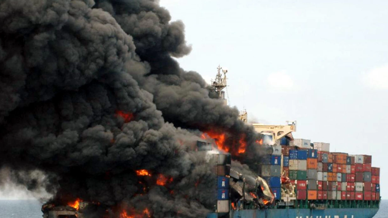 Пожар е избухнал на товарен кораб за България, има пострадал