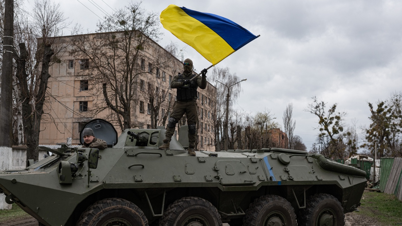 Украински граничари-артилеристи от подразделението Помста (Отмъщение) удариха позиции на руските