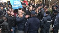 Напрежение между хората на Бареков и протестиращи
