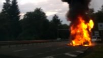 Автобус с руски туристи се запали на пътя Черноморец-Бургас